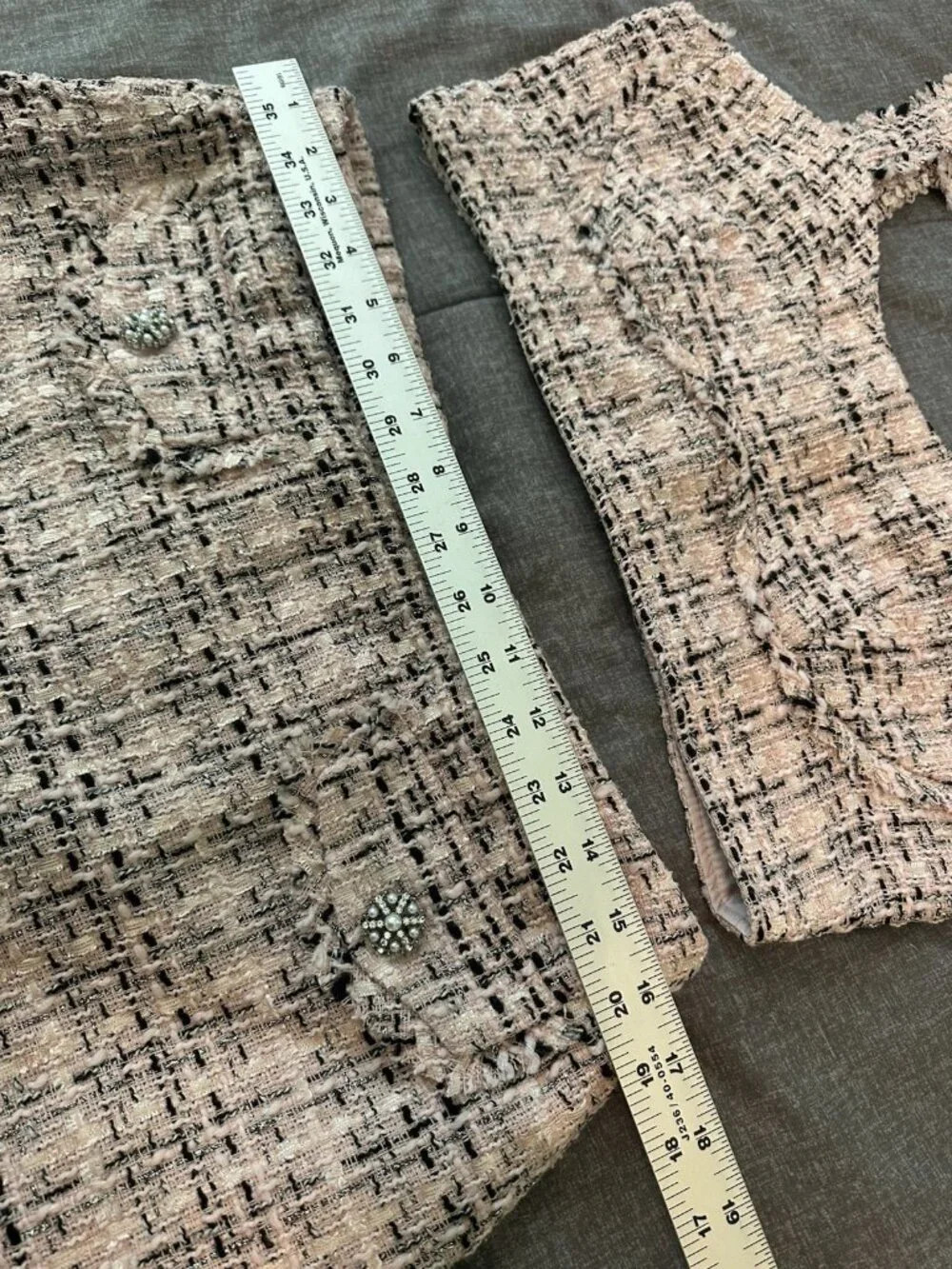 Wild Fable Tweed 2 Piece Matching Set M Pink Boucle Crop Top Shorts Coquette 90s